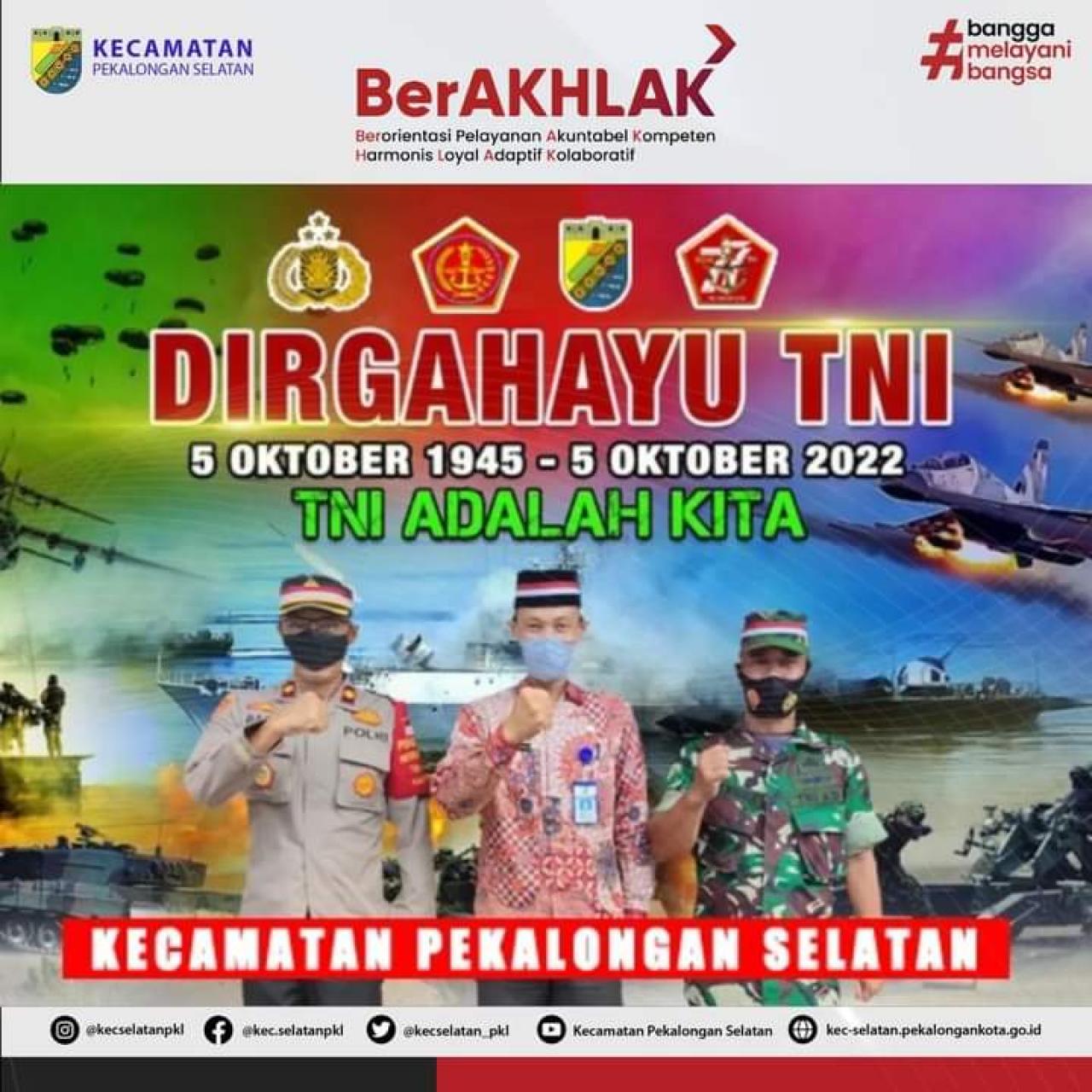 DIRGAHAYU TNI Ke 77 Tahun - Kecamatan Pekalongan Selatan Kota ...